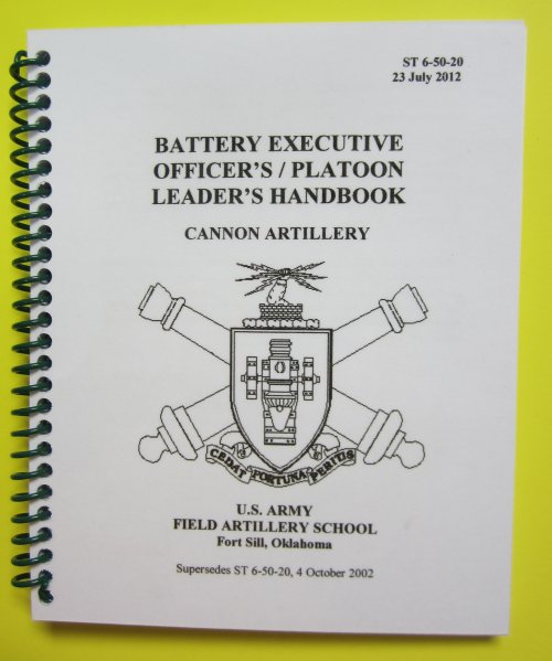 Battery XO / Platoon Leader's Handbook - 2012